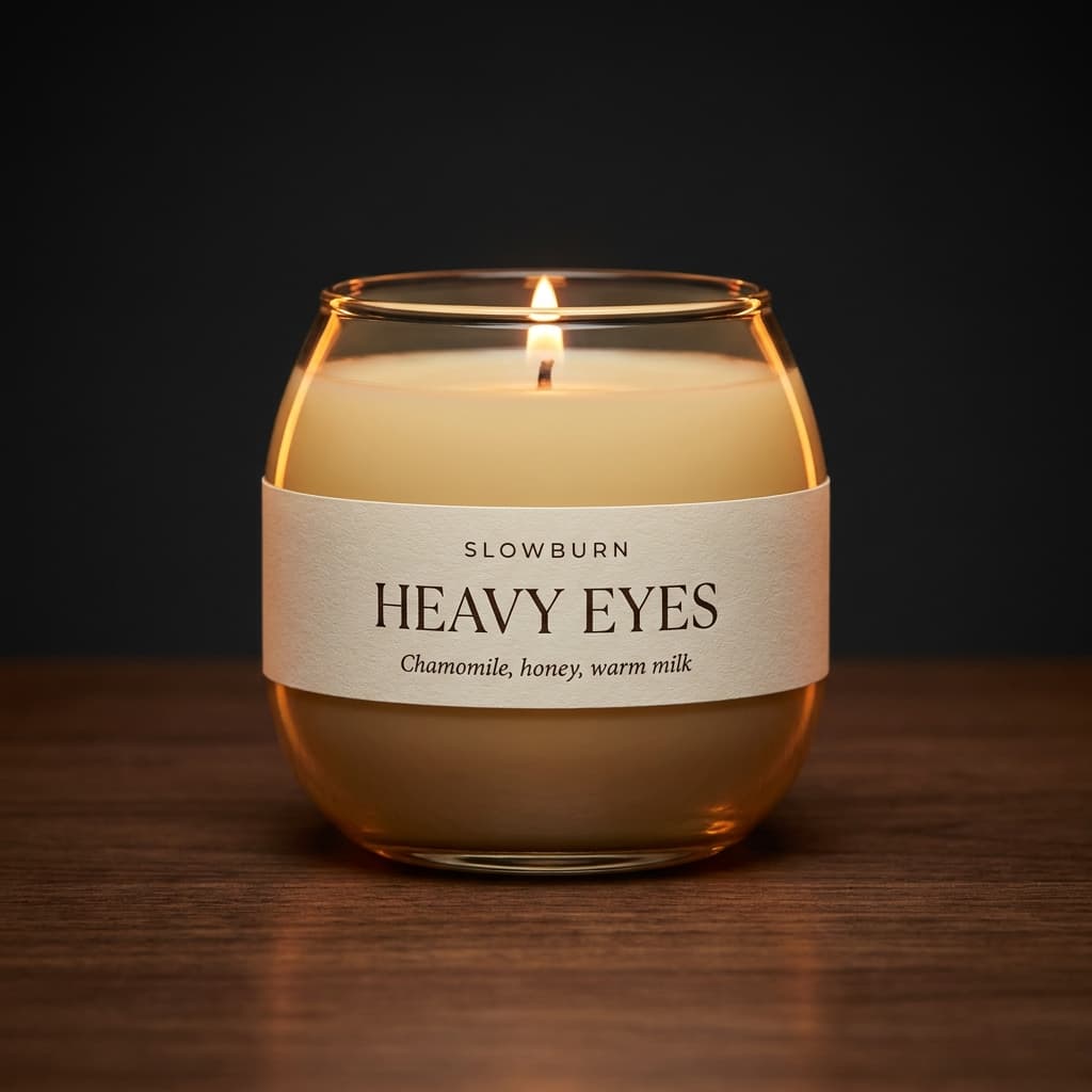 Heavy Eyes candle — Chamomile, honey, warm milk