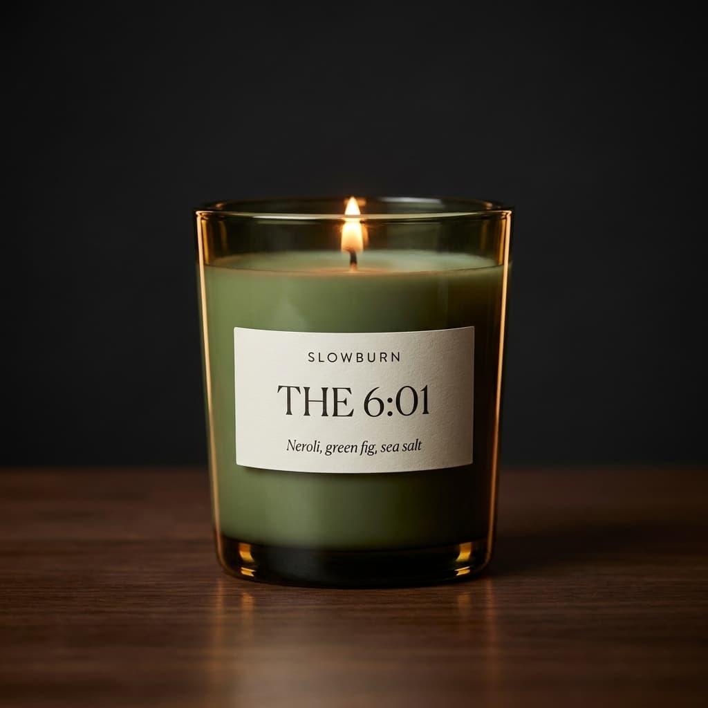 The 6:01 candle — Neroli, green fig, sea salt