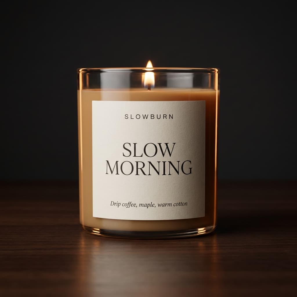 Slow Morning candle — Drip coffee, maple, warm cotton